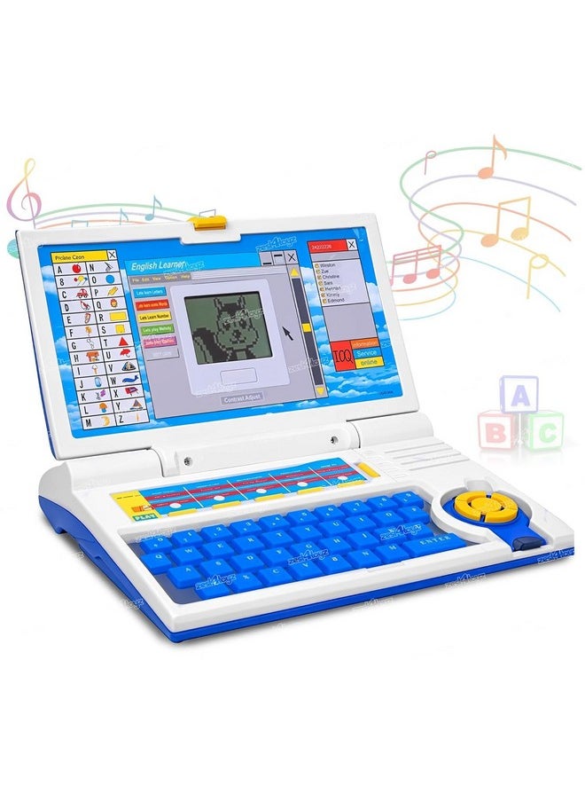 Zest 4 Toyz - Kids Learning Laptop Notebook Toy with 20 Fun Activity Learning Modes to Learn Alphabet, Words, Numbers, Play Games and Music - Educational Learning Computer for Boys Girls Ages 3+ with Mouse - Image 1