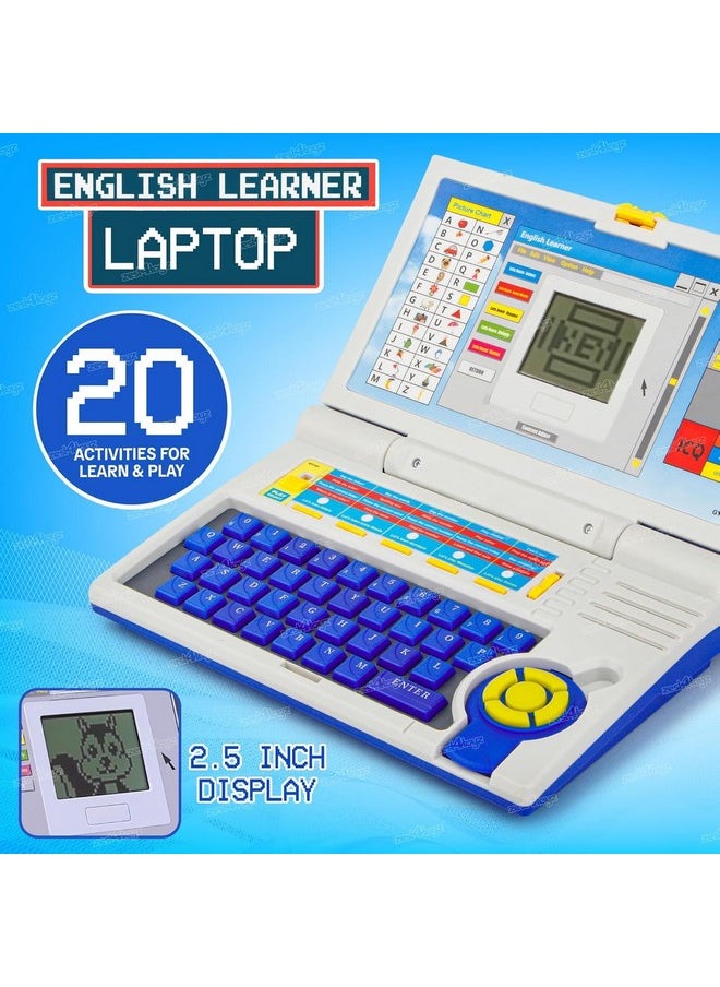 Zest 4 Toyz - Kids Learning Laptop Notebook Toy with 20 Fun Activity Learning Modes to Learn Alphabet, Words, Numbers, Play Games and Music - Educational Learning Computer for Boys Girls Ages 3+ with Mouse - Image 1