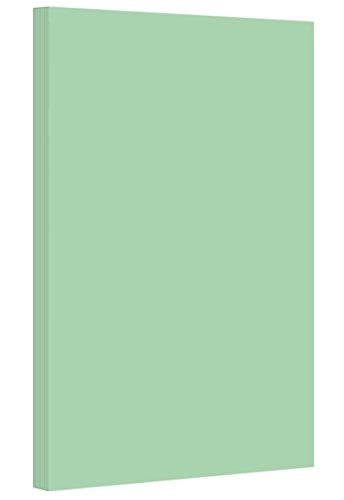 S Superfine Printing Green Pastel Color Card Stock | 67Lb Cardstock | 11” x 17” Inches | 50 Sheets Per Pack - Image 1