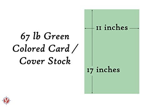 S Superfine Printing Green Pastel Color Card Stock | 67Lb Cardstock | 11” x 17” Inches | 50 Sheets Per Pack - Image 5