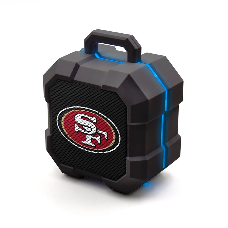 SOAR NFL Shockbox LED Wireless Bluetooth Speaker, San Francisco 49ers - Image 2