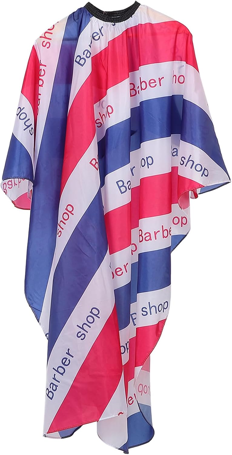 Hair Cutting Cape for Adults Barber Haircut Cape Decorative Striped Large Vintage for Home and Professional Use - Image 1