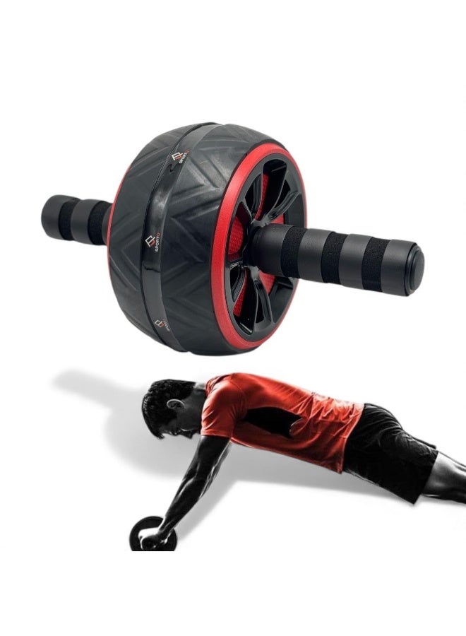 SportQ Abdominal Roller Wheel for Abdominal Muscle Exercise, Core Strength Training, Home Gym Fitness Workout with Knee Pad Accessories - Image 1