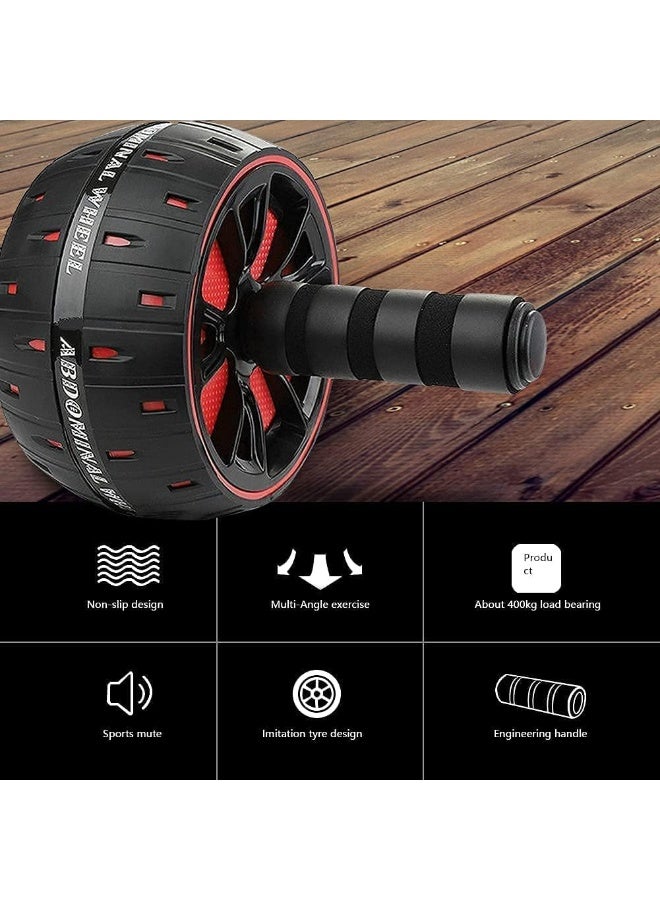 SportQ Abdominal Roller Wheel for Abdominal Muscle Exercise, Core Strength Training, Home Gym Fitness Workout with Knee Pad Accessories - Image 4