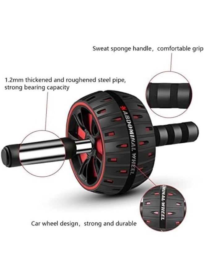 SportQ Abdominal Roller Wheel for Abdominal Muscle Exercise, Core Strength Training, Home Gym Fitness Workout with Knee Pad Accessories - Image 5