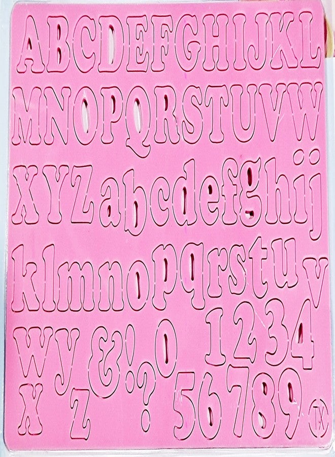 Cake Decor Uppercase Alphabet Lowercase Alphabet and Number Theme Shape Acrylic DIY Stamp Embossed Fondant Cake Decorating TXHMI-202 - Image 2