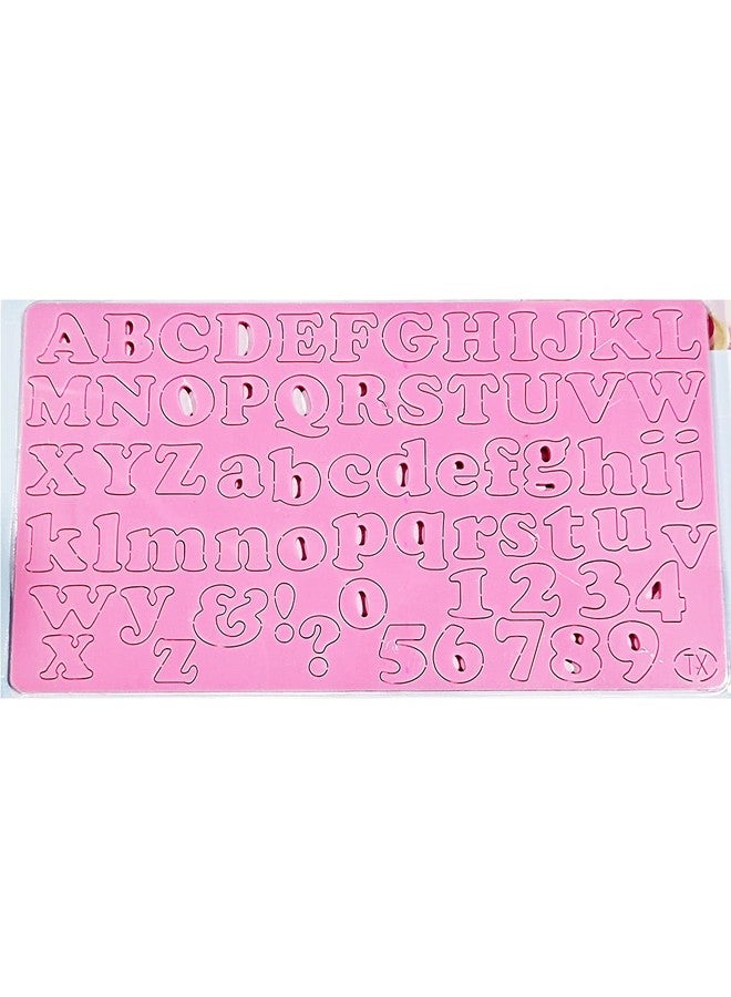 Cake Decor Uppercase Alphabet Lowercase Alphabet and Number Theme Shape Acrylic DIY Stamp Embossed Fondant Cake Decorating TXHMI-202 - Image 1