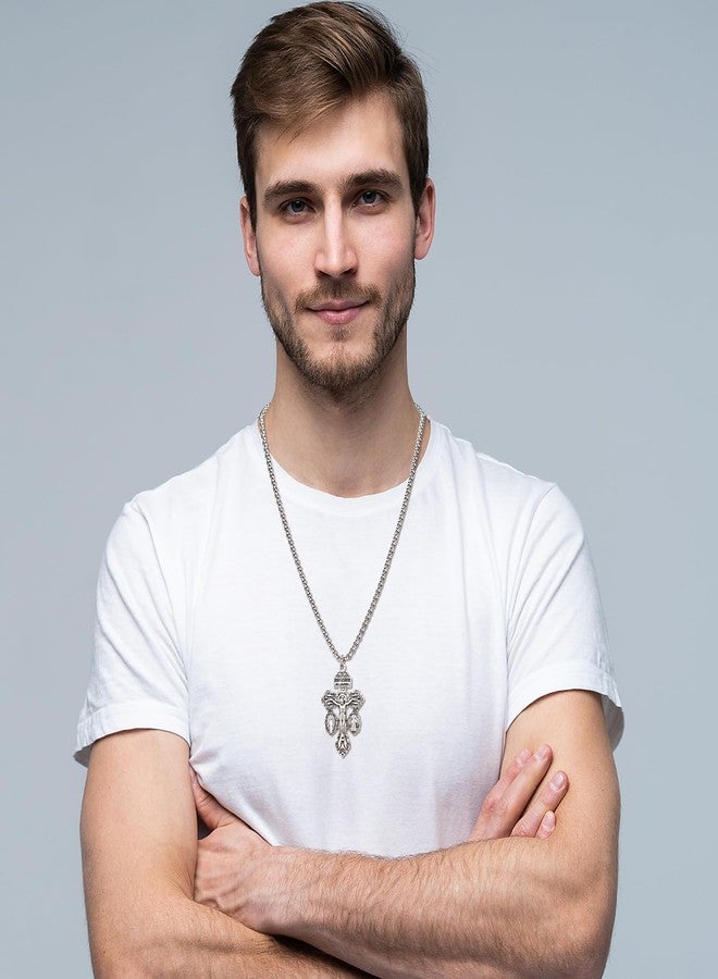 BigPig Pardon Crucifix Necklace with St Benedict and Milagrosa Medal,Cruz Del Perdon Catolica,Crucifijo Del Perdon,Rosarios Catolicos Regalos Cristianos Para Hombre y Mujer Mamá Papa Abuela Suegra Tía Gift - Image 5