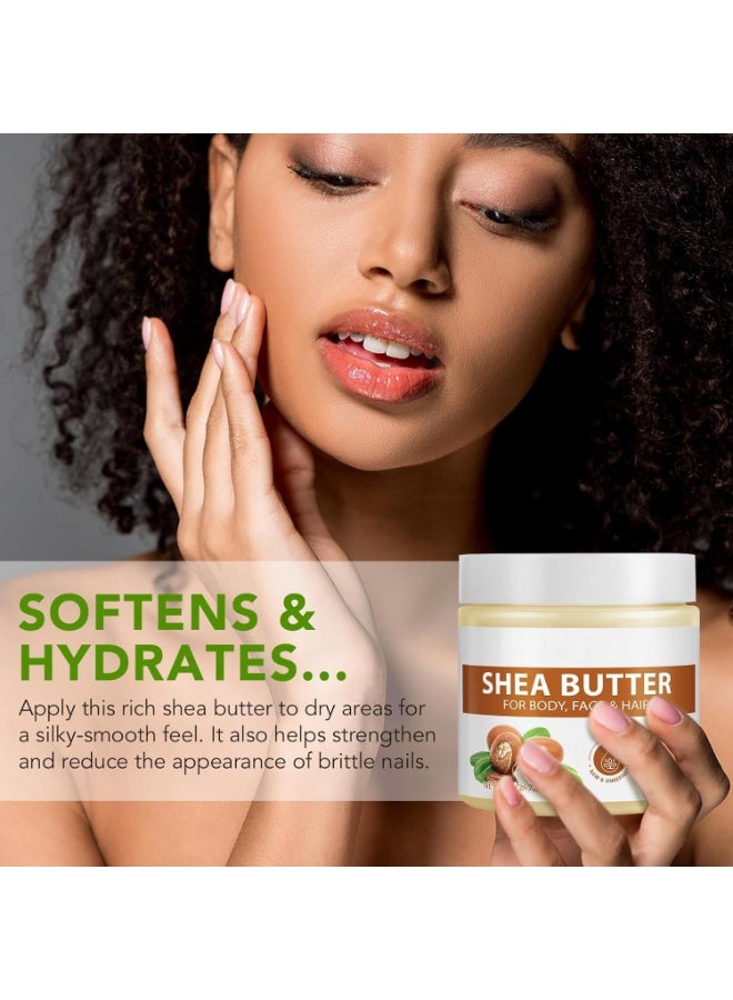 Shea Butter, All-Natural Butter Provides Deep Nourishing Moisturizing, 100% Pure Natural Moisturizer, Suitable For Body, Face and Hair, Long-Lasting Moisturizing 200g. - Image 5