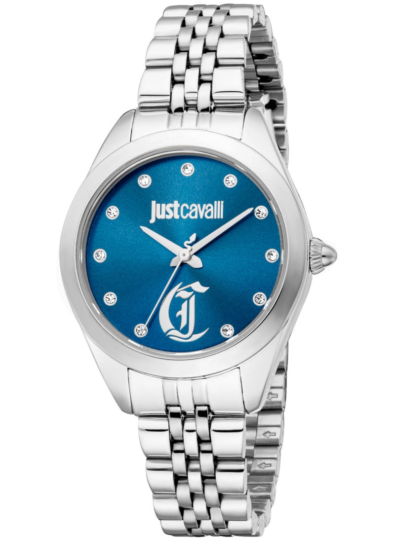 Just Cavalli ليدي لونا Jc1L309M0045 - ساعة كوارتز نسائية من الفولاذ المقاوم للصدأ 3 عقارب - Image 1