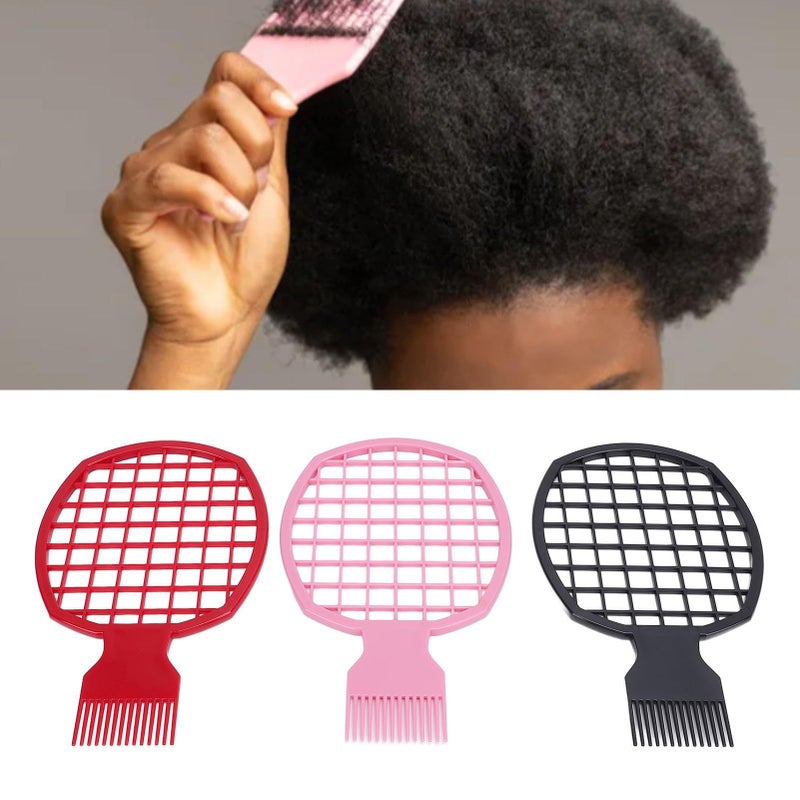 Twist Comb Dual Purpose Hairdressing Tool For Volumizing Perm Hair Black Curl Style - Image 3