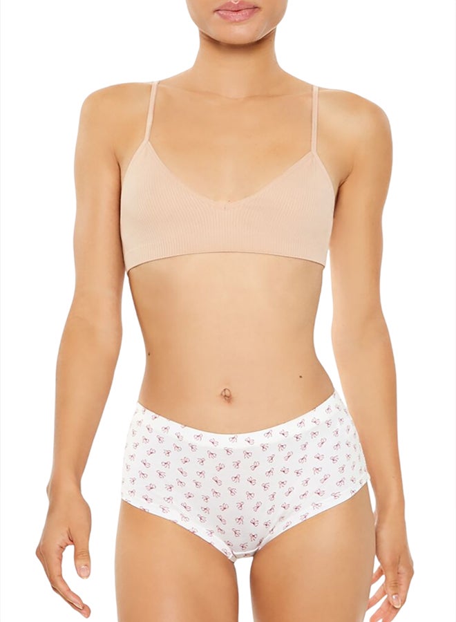 FOREVER 21 Mid-Rise Bow Shortie Panties  - Image 1