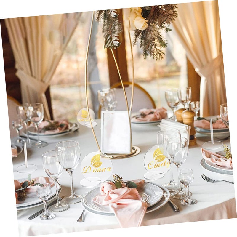 10pcs Clear Acrylic Table Number Signs For Wedding Decorations And Party Events - Image 5