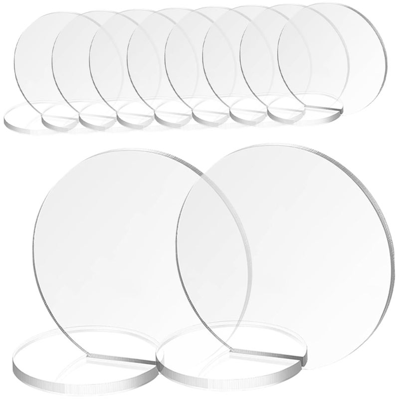 10pcs Clear Acrylic Table Number Signs For Wedding Decorations And Party Events - Image 2