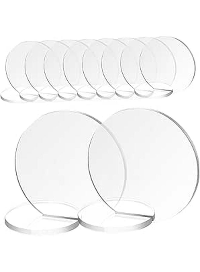 10pcs Clear Acrylic Table Number Signs For Wedding Decorations And Party Events - Image 1