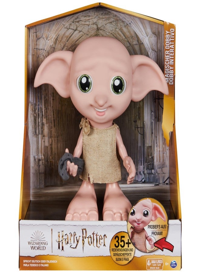 Wizarding World Harry Potter, Magic Dobby Elf Interactive Doll with Sock, 30+ Sounds and Phrases, 8.5", Kids Toys for Kids Ages 6+ - Image 5