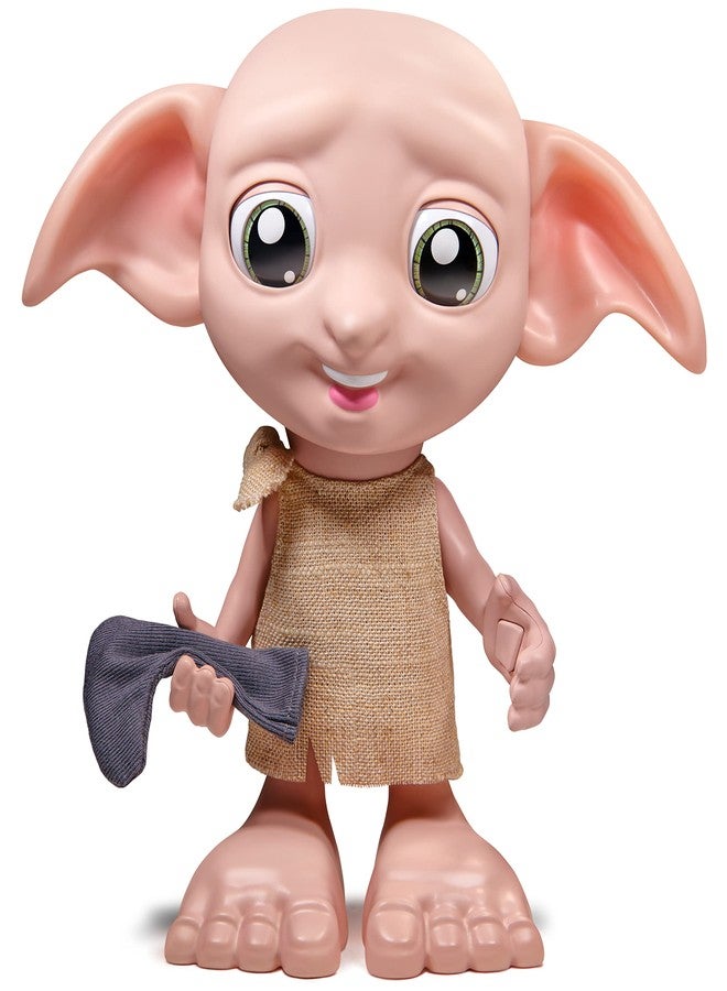 Wizarding World Harry Potter, Magic Dobby Elf Interactive Doll with Sock, 30+ Sounds and Phrases, 8.5", Kids Toys for Kids Ages 6+ - Image 1