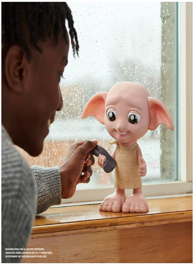 Wizarding World Harry Potter, Magic Dobby Elf Interactive Doll with Sock, 30+ Sounds and Phrases, 8.5", Kids Toys for Kids Ages 6+ - Image 3