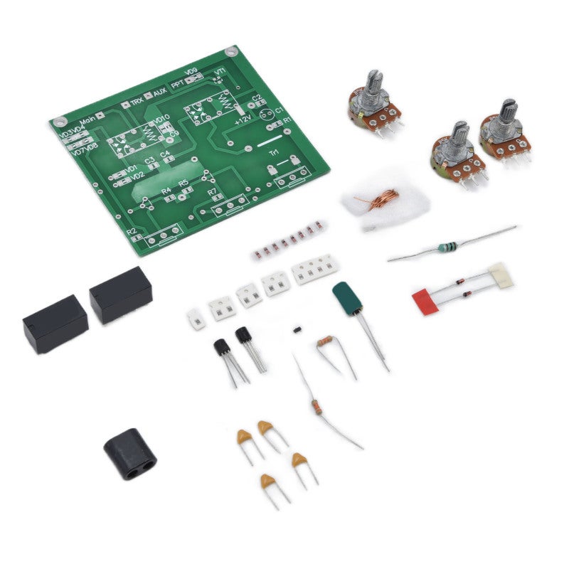 TianBo QRM Eliminator PCB Board with PTT Control - Adjustable Phase Angle Amplification Rate for Radio Signal Testing - Image 4