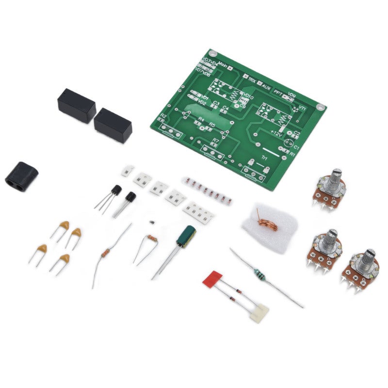 TianBo QRM Eliminator PCB Board with PTT Control - Adjustable Phase Angle Amplification Rate for Radio Signal Testing - Image 3