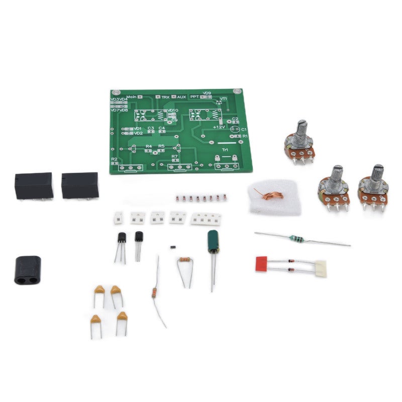 TianBo QRM Eliminator PCB Board with PTT Control - Adjustable Phase Angle Amplification Rate for Radio Signal Testing - Image 2