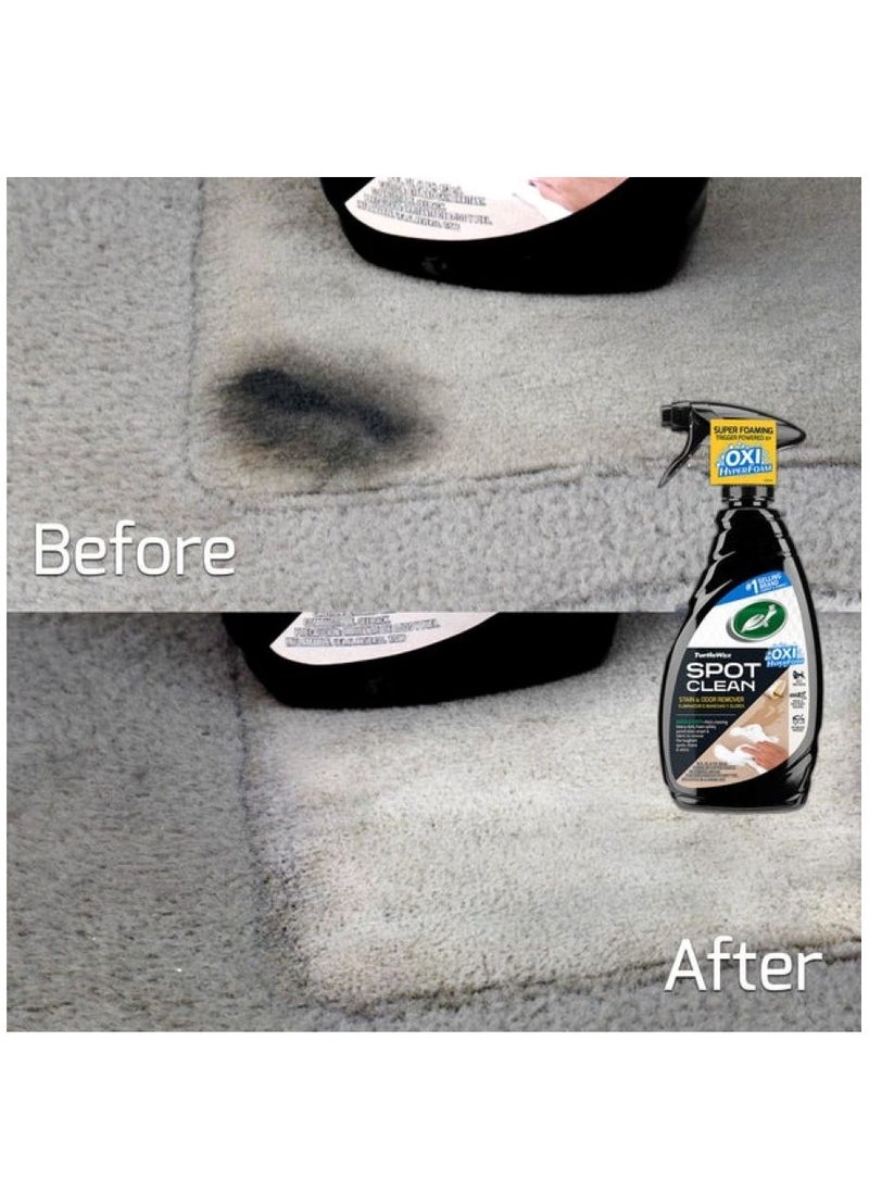 TurtleWax Car Upholstery Cleaner for Removing Stains and Odors from Fabric – Effective Oxi Formula – Spray for Seats and Carpets – 500ml  - Image 2