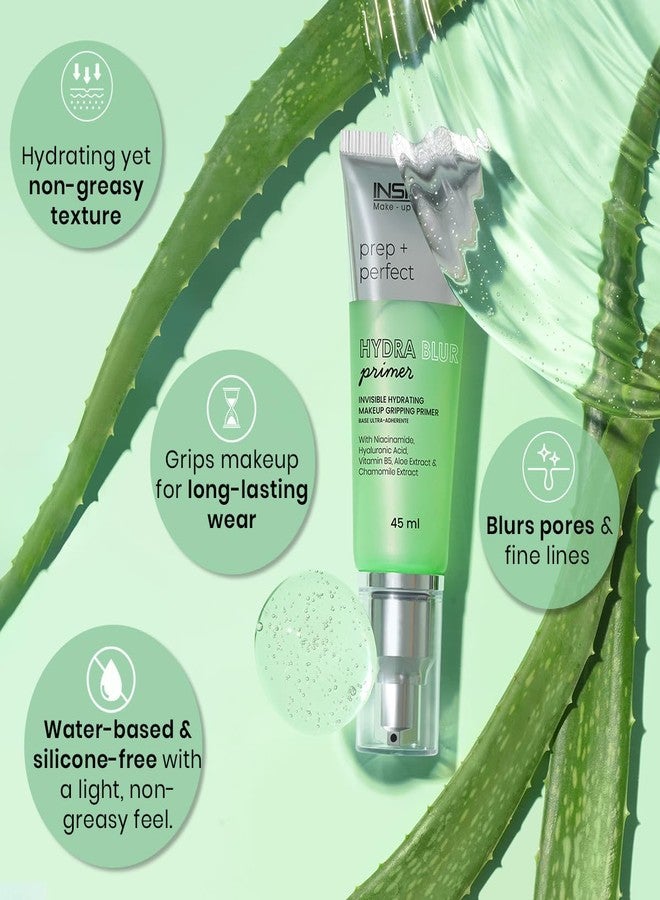 INSIGHT Hydrablur Primer| Lightweight| Silicone-Free| Water-Based| Hydrating & Smoothing| Enriched with Niacinamide| Hyaluronic Acid| Acne-Prone| Non-Greasy| Fast-Absorbing Primer| All Skin Types - 45gm - Image 3