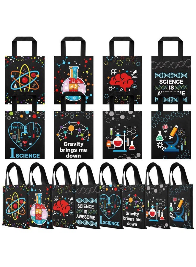 Ferraycle 24 Pcs Science Party Favor Bags Truck Goodie Gift Treat Bag Non Woven Birthday Party Decorations for Kids (Black,Cool) - Image 1