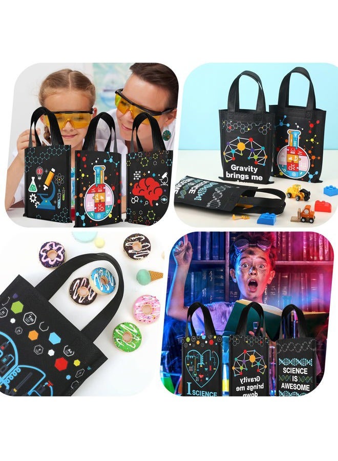 Ferraycle 24 Pcs Science Party Favor Bags Truck Goodie Gift Treat Bag Non Woven Birthday Party Decorations for Kids (Black,Cool) - Image 5