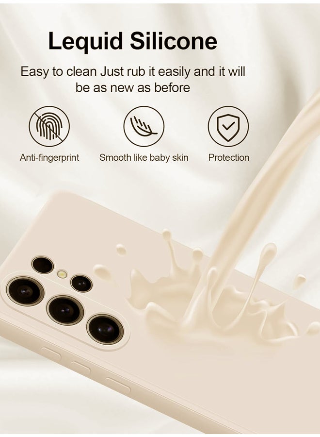 X-level Samsung Galaxy S25 Ultra Case, Slim Liquid Silicone Skin Feeling, Shockproof Drop Proof Protective Cover, Anti Yellowing, Anti Scratch Case Cover for Samsung S25 Ultra, White - Image 5