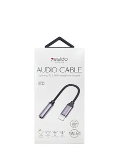 Yesido Yesido Audio Cable AUX 3.5MM Lightning To Headphone Adapter 3.5millimeter Black  - Image 3