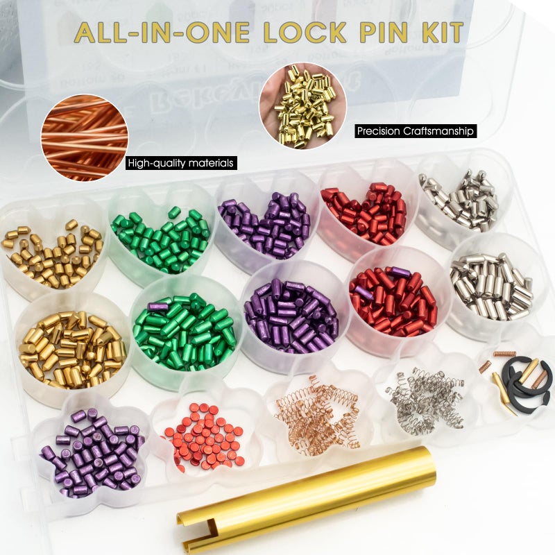 Hoeine Universal Rekeying Kit for Schlage Locks | Complete Lock Pinning Kit Includes Master, Bottom & Top Pins and Springs Professional Door Lock Re-Key Kit for Home & Commercial Security - Image 4