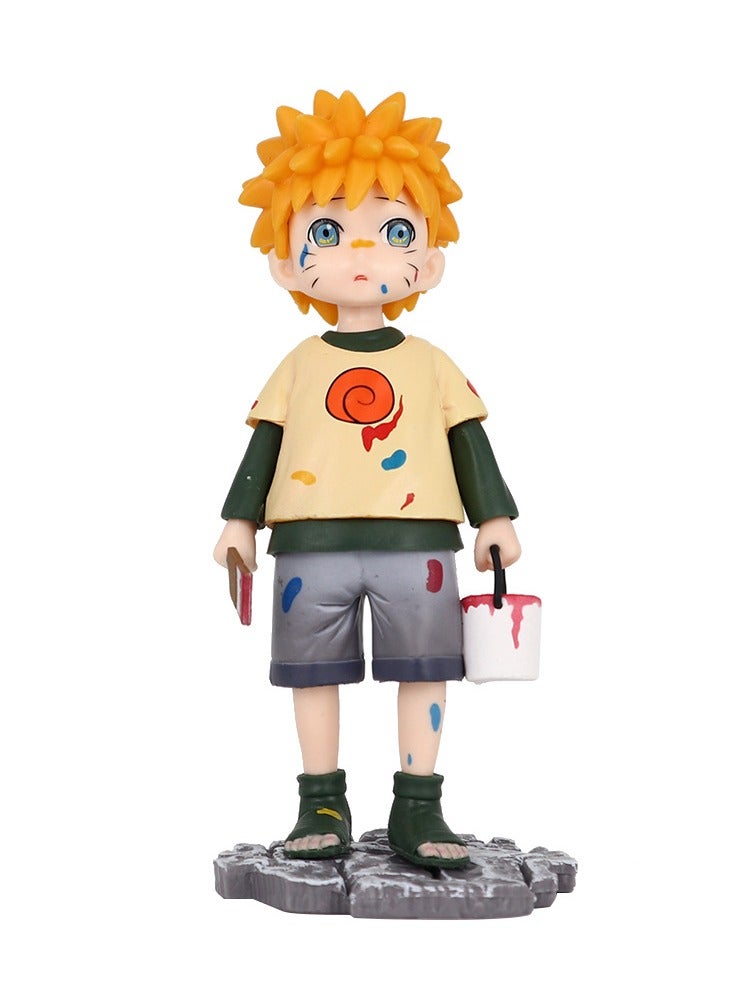 Naruto  Figurine Miniature Figure Young Naruto Uzumaki Statue Drawing Figurine Anime Figure  - Image 1