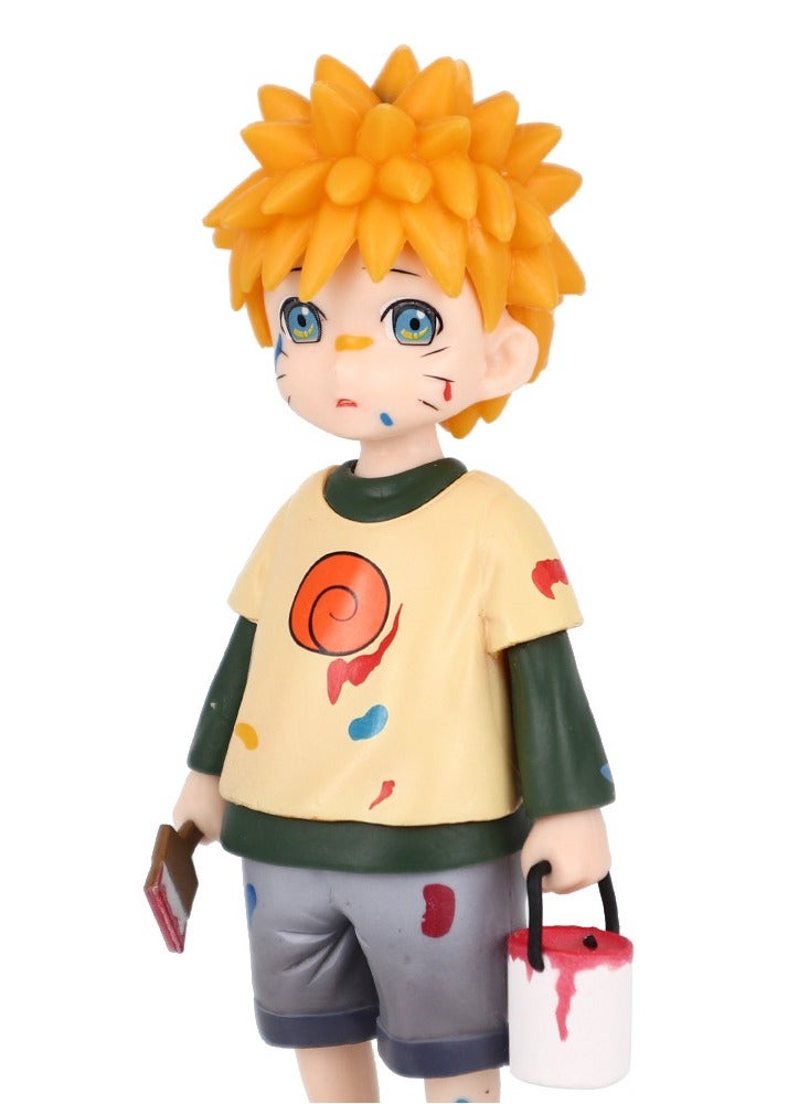 Naruto  Figurine Miniature Figure Young Naruto Uzumaki Statue Drawing Figurine Anime Figure  - Image 2
