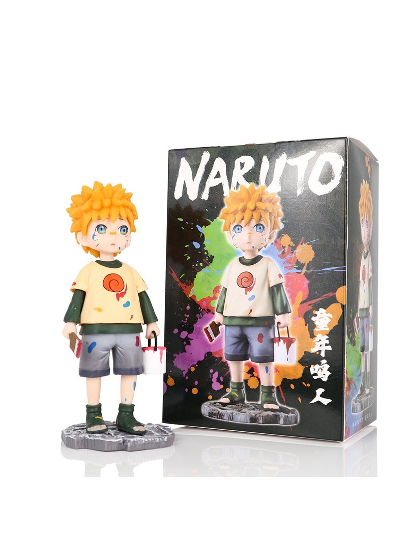 Naruto  Figurine Miniature Figure Young Naruto Uzumaki Statue Drawing Figurine Anime Figure  - Image 4