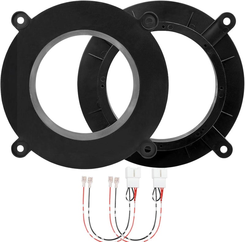 AICARS 6.5'' Front Door Speaker Spacer for Mazda 3, 6, CX-5, CX-9 (2013-2023) with Wiring Harness - Image 1