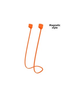 For Airpods3 Headset Anti-lost Rope Silicone Magnetic Anti-lost Lanyard Apple Pro2 Bluetooth Headset Anti-lost Rope-Color:"Magnet" Orange-Model:Bare Metal Without Packaging