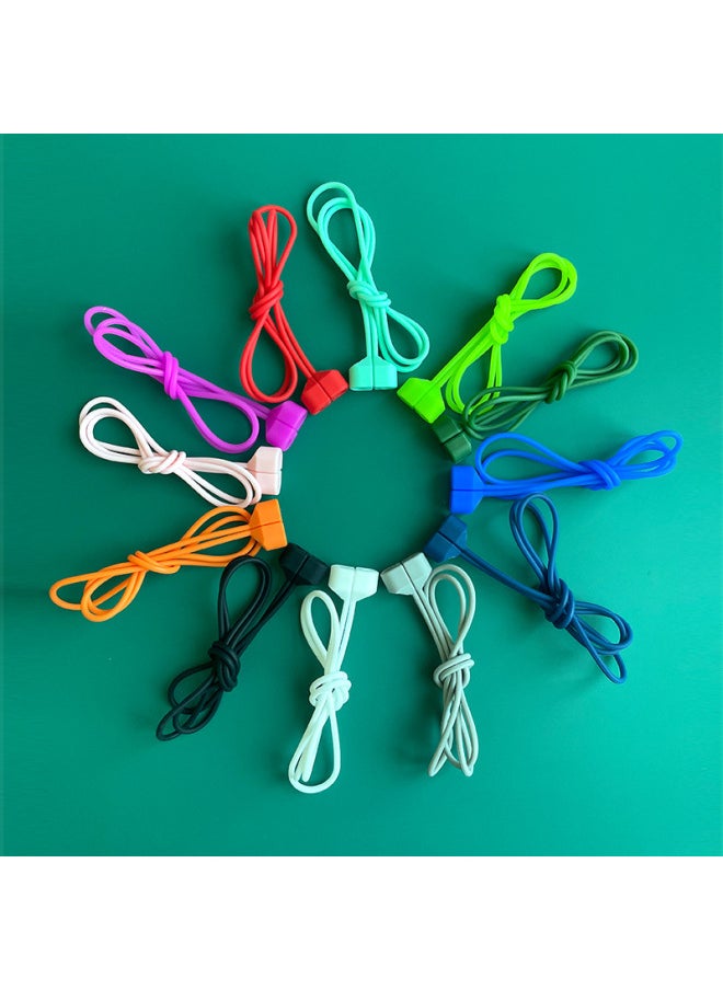 Generic - For Airpods3 Headset Anti-lost Rope Silicone Magnetic Anti-lost Lanyard Apple Pro2 Bluetooth Headset Anti-lost Rope-Color:"Magnet" Orange-Model:Bare Metal Without Packaging - Image 1