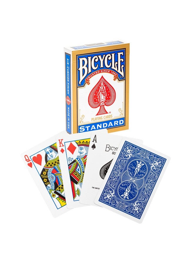 بايسكل أوراق لعب قياسية لراكبي الدراجات، باللونين الأحمر والأزرق، لجميع الأعمار، عبوة من قطعة واحدة - Image 1