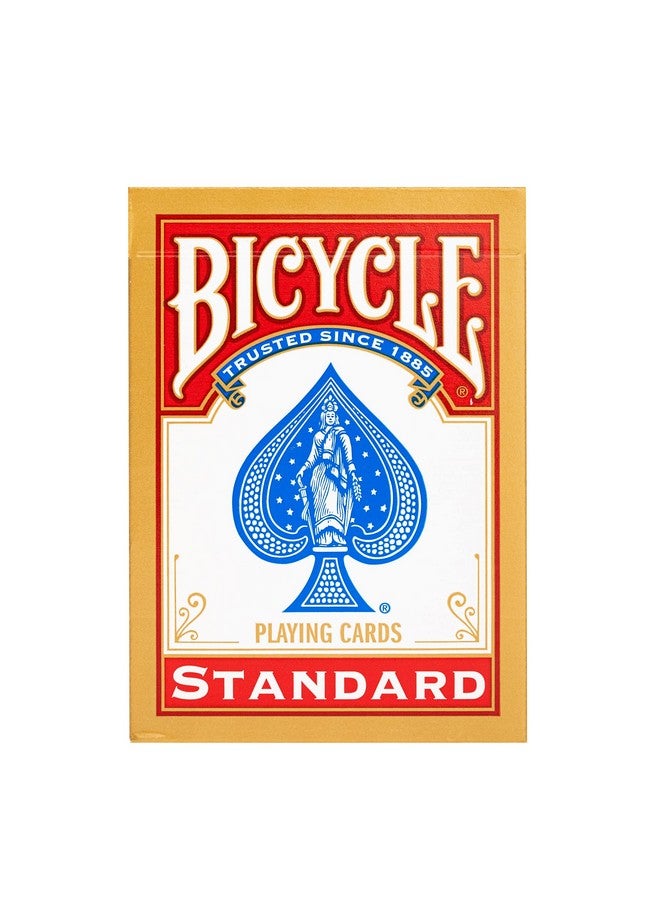 بايسكل أوراق لعب قياسية لراكبي الدراجات، باللونين الأحمر والأزرق، لجميع الأعمار، عبوة من قطعة واحدة - Image 5