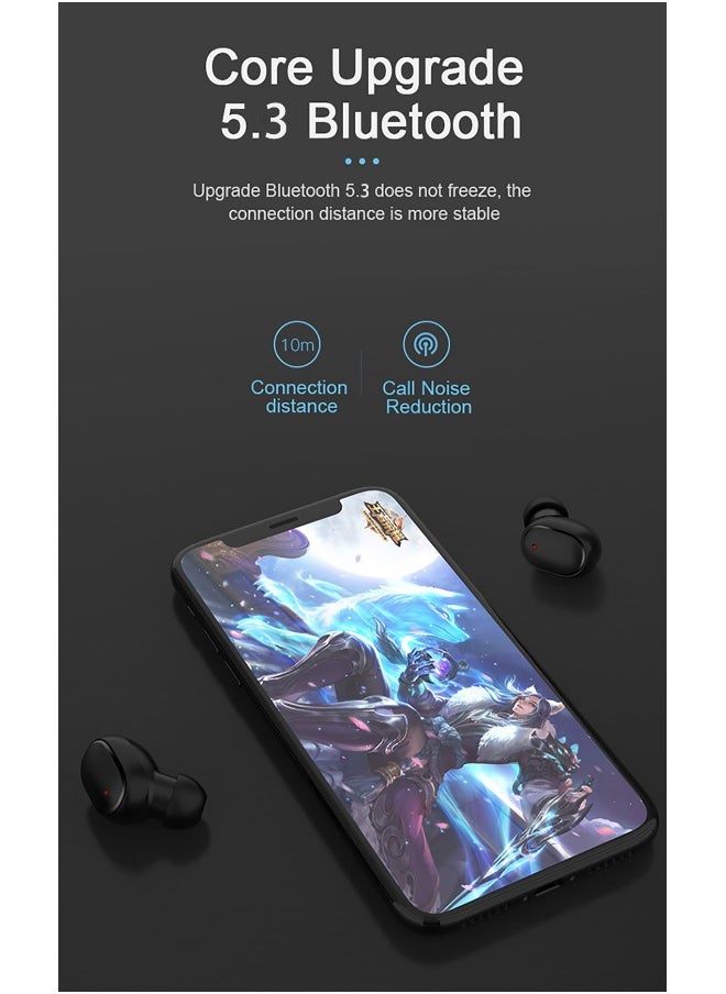 Generic - Wireless Earbuds Bluetooth 5.3Chip Bluetooth Earphones Earbud Noise Cancellation Sports Headphones with Charging Case Bluetooth Headphone Earbuds Gaming Ear Pods for Running 80hrs of Play Time - Image 1