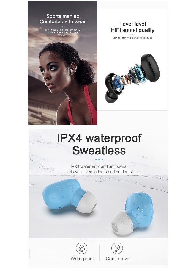 Generic - Wireless Earbuds Bluetooth 5.3Chip Bluetooth Earphones Earbud Noise Cancellation Sports Headphones with Charging Case Bluetooth Headphone Earbuds Gaming Ear Pods for Running 80hrs of Play Time - Image 1