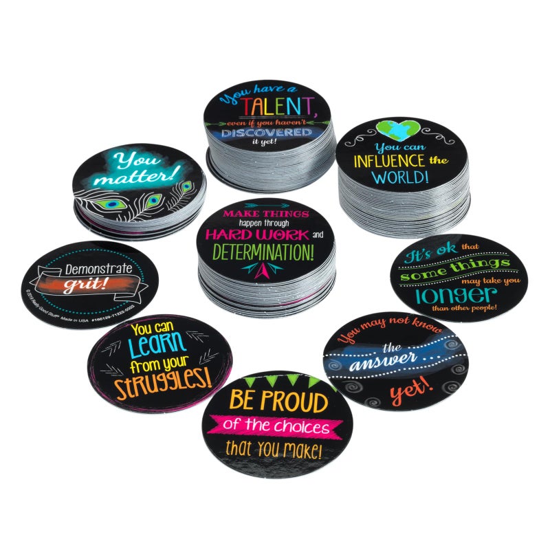 Really Good Stuff Positive Affirmation Chips - 100 Pack with 50 Motivational, Encouragement, Inspirational and Kindness Sayings - Image 1