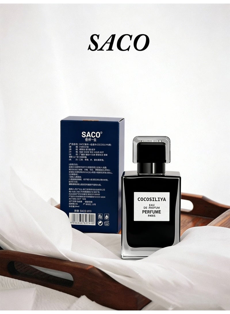 SACO COCOSILIYA Black Women's Eau de Parfum 50ml/Woody Oriental Notes/The Perfect Gift Choice - Image 1