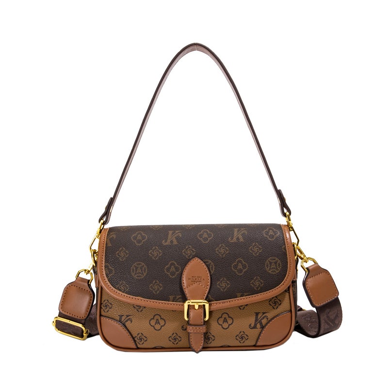 Monica Qiqi Presbydering Baguette Broadband One-Shoulder Armpit Flip European Station Online Popular Joker Small Square Bag For Women - Image 1