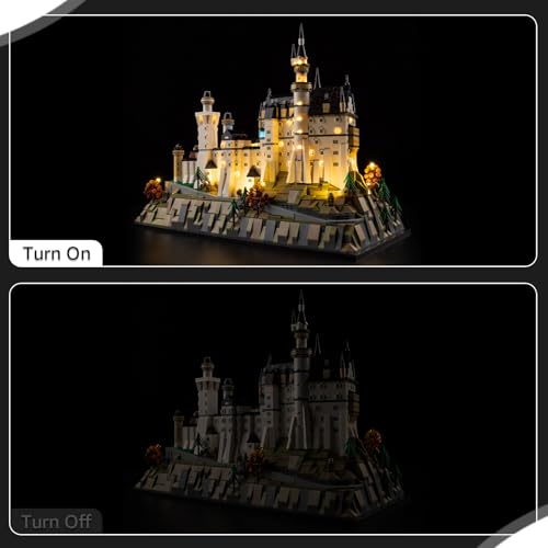 Nitemode Light Kit Compatible with Lego Architecture Neuschwanstein Castle 21063 Upgraded Brightness Adjustable Lighting AccessoriesNo Model - Image 5