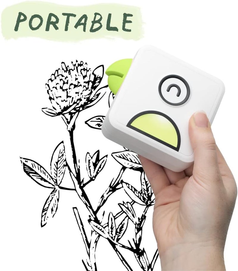 Poooliprint L2 Inkless Pocket Printer - Mini Phone Bluetooth Portable Poooli Thermal Printer for iOS + Android Print Sticky Photos, Labels, Notes, Lists for Journal, Green - Image 2