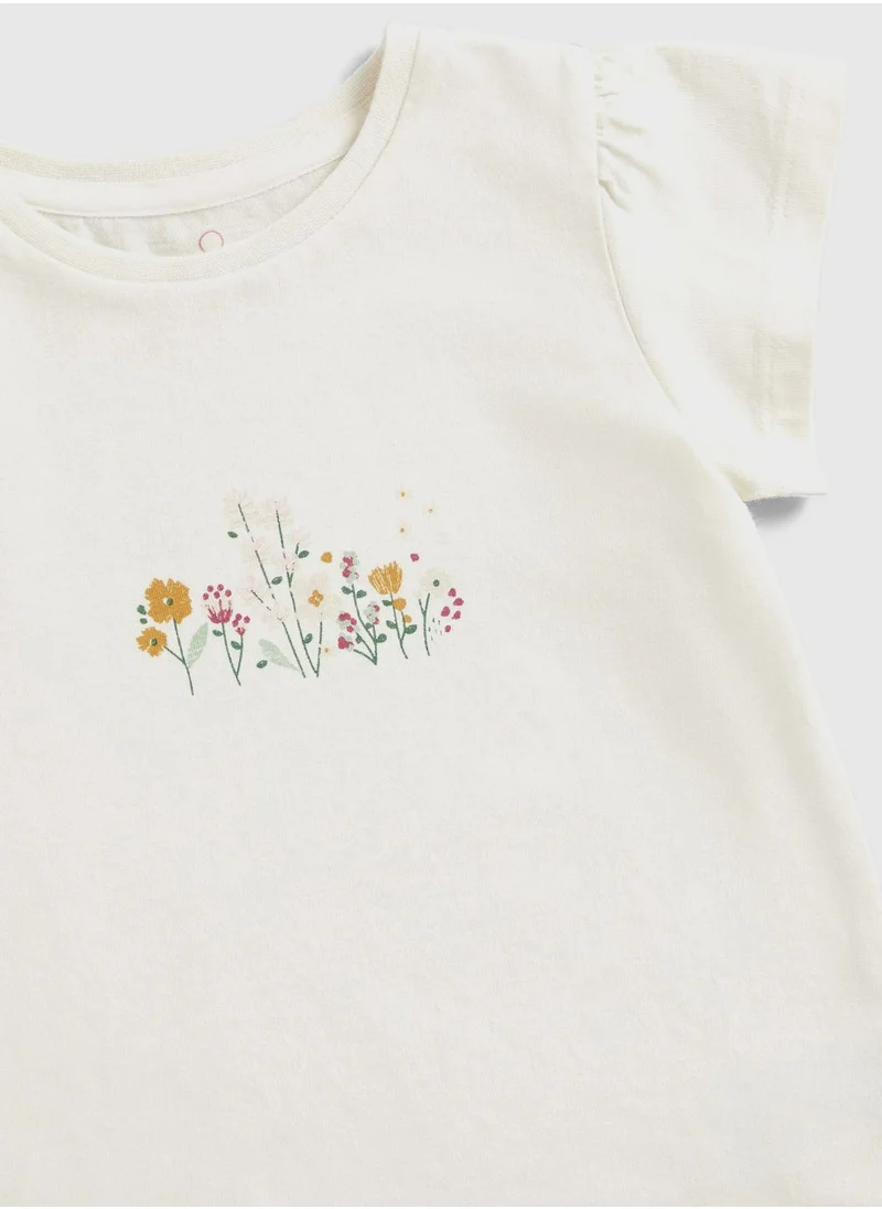 mothercare Denim Shirt, T-Shirt and Leggings Set