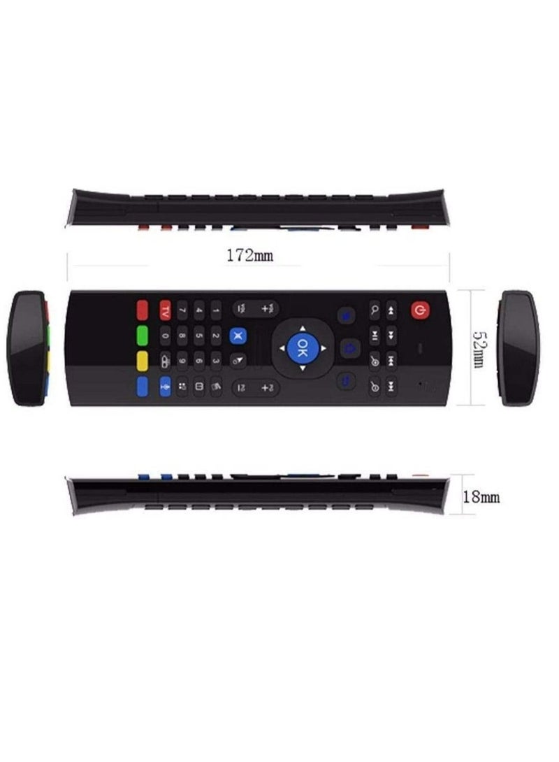 IAF MX3-M 2.4G Wireless Keyboard Mouse Wireless Remote Control with Build In Mic for Android TV Box - Image 2