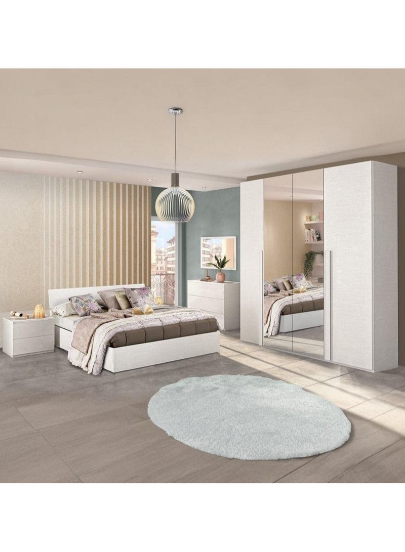 Furniture Factory 4-piece MDF bedroom set - white - Image 1